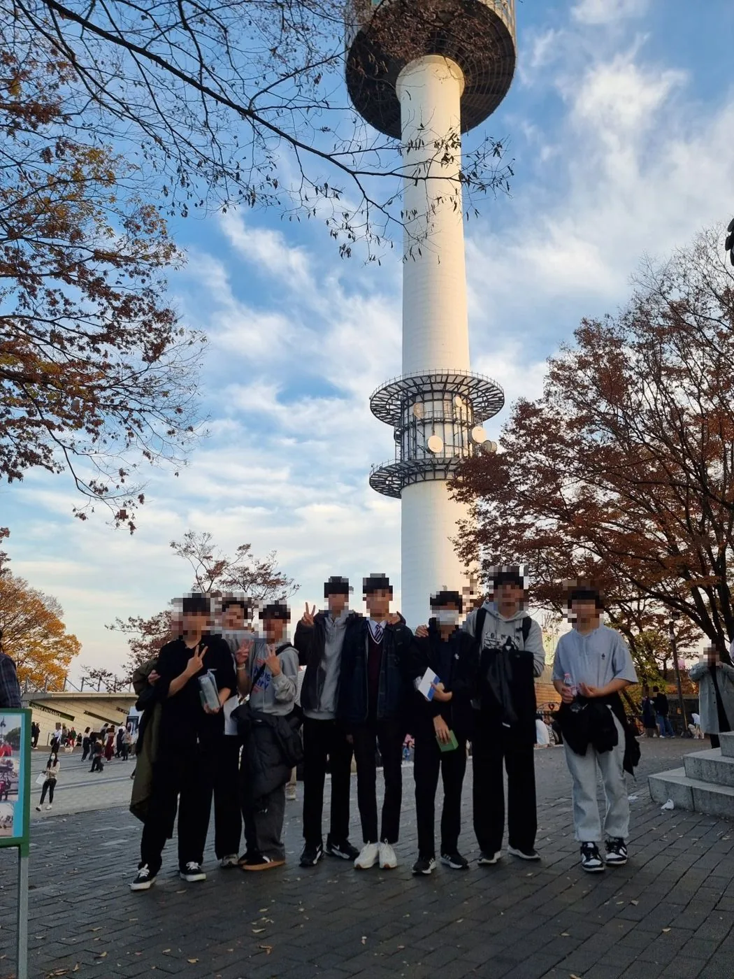 발표를 마치고 아이들이 원해서 함께 오른 남산